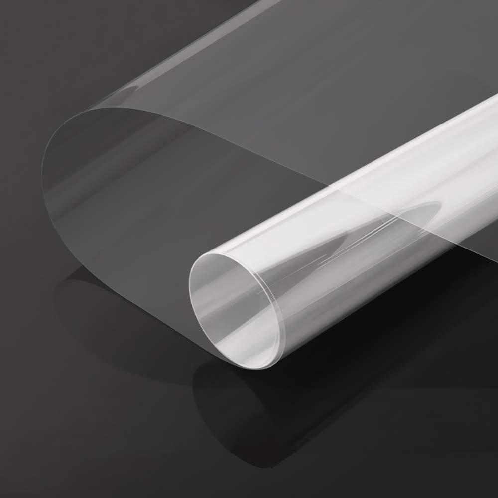 Protective window safety film applied on glass for safety and clean appearance